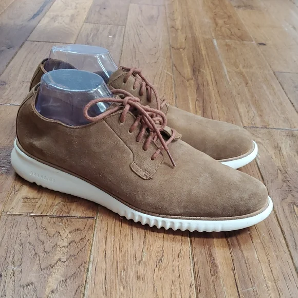 cole haan grandos suede tan size 10 Cole Haan | Shoes | Cole Haan Grand Os Suede Heeled Mule  main image 4